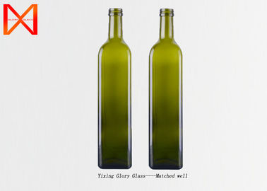 250ml 500ml Small Olive Oil Bottles , Green Olive Oil Bottle Matte Frosted Surface