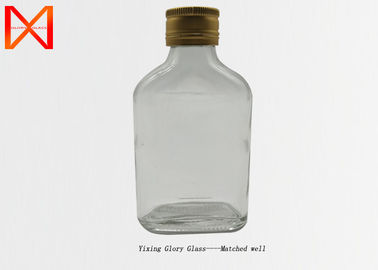 Frosted Flat Empty Glass Wine Bottles 100ml 200ml 250ml For Gin Vodka Alcohol