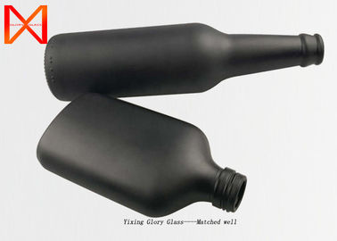 330ml 500ml Matte Black Empty Glass Bottles for Beer,Gin or Vodka Packaging