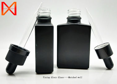 Beauty Empty Cosmetic Containers Shinny Smooth Surface Matte Black Color